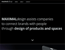Tablet Screenshot of maximaldesign.com